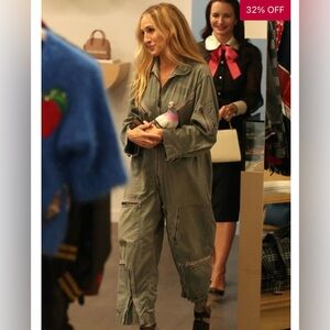 “SJP” Zella Olive Green Jumpsuit